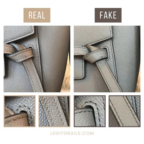 how to spot a fake celine belt bag|how to check Celine purse.